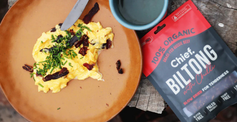 Chilli Biltong Scrambled Eggs