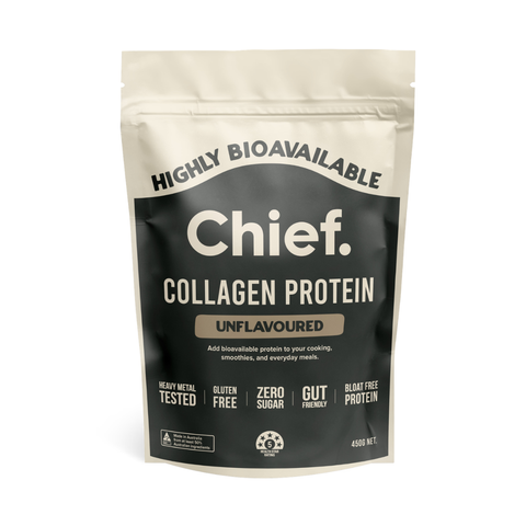 Collagen Protein Powder Unflavoured 450g Powder | Chief Nutrition