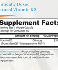 Natural Vitamin K2 MK-7 with MenaQ7® (100mcg) | Doctors Best