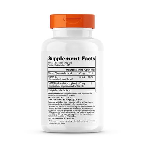 5-HTP Enhanced + Vitamins B6 & C | Doctors Best