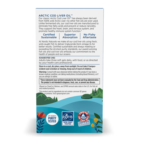 Arctic Cod Liver Oil Softgels | Nordic Naturals
