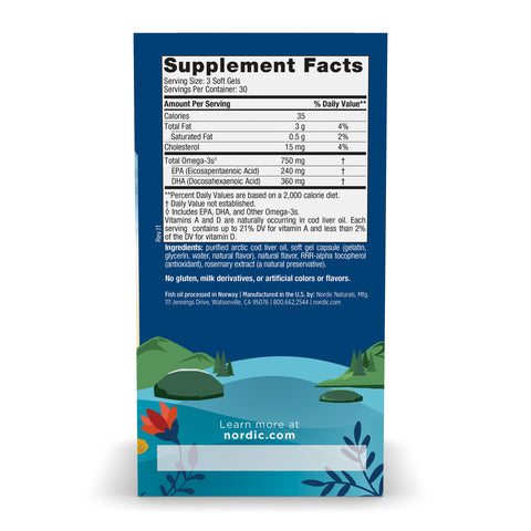 Arctic Cod Liver Oil Softgels | Nordic Naturals