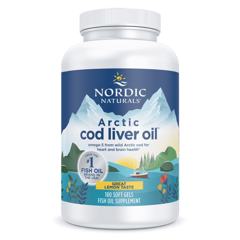 Arctic Cod Liver Oil Softgels Softgels 180s Lemon | Nordic Naturals