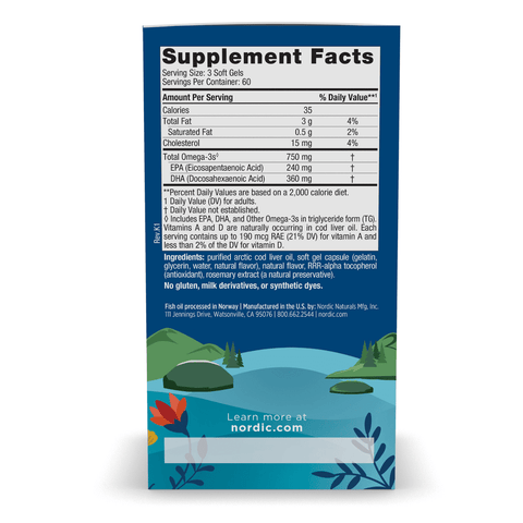 Arctic Cod Liver Oil Softgels | Nordic Naturals