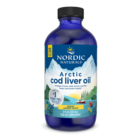Arctic Cod Liver Oil Liquid Liquid 237 mL Lemon | Nordic Naturals