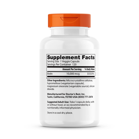 Biotin (10,000mcg) | Doctors Best