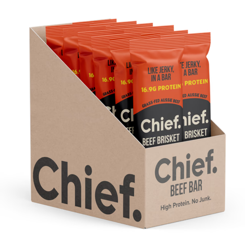 Chief Beef Bar (12 bars) Box of 12 bars Cheezeburger | Chief Nutrition