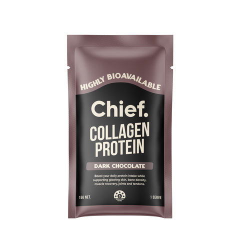 Collagen Protein (10 sachets) Dark Chocolate 15 g Powder | Chief Nutrition