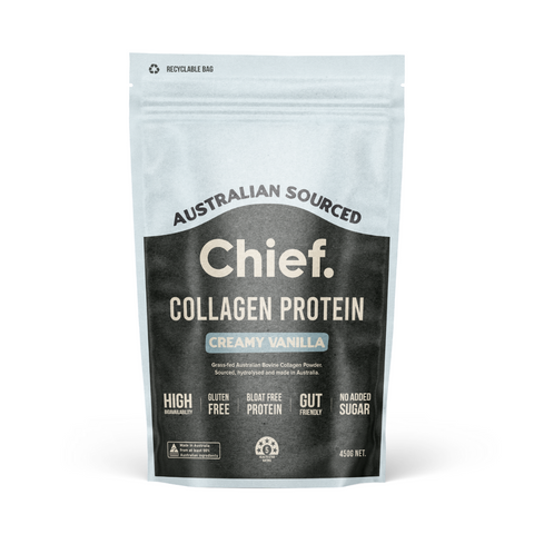 Collagen Protein Powder 450g Creamy Vanilla Powder | Chief Nutrition