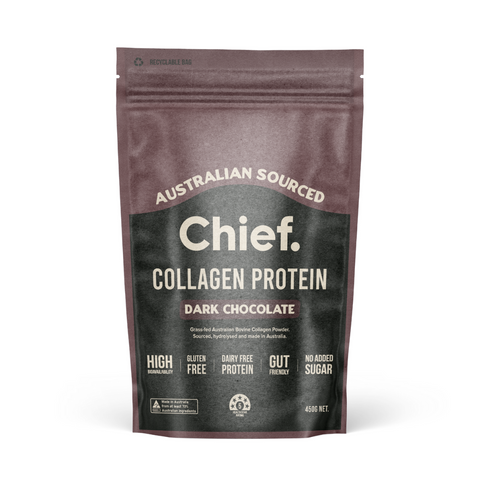 Collagen Protein Powder 450g Dark Chocolate Powder | Chief Nutrition
