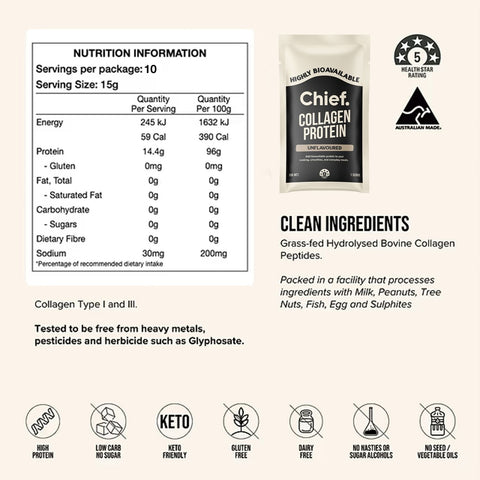 Collagen Protein (10 sachets) | Chief Nutrition