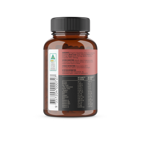 Organic Beef Liver, Heart & Kidney | Chief Nutrition