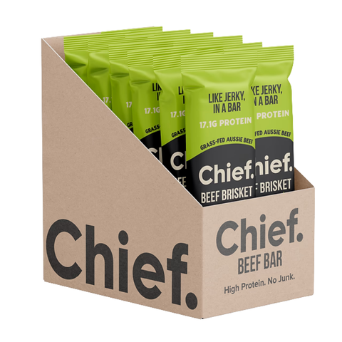 Chief Beef Bar (12 bars) Box of 12 bars Mexican (Chipotle & Lime) | Chief Nutrition