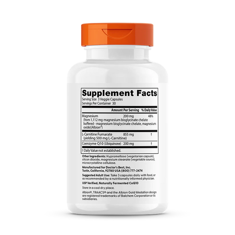 CoQ10 L-Carnitine Magnesium | Doctors Best