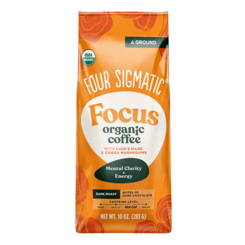 Focus Organic Coffee (Ground) 283 g Ground Coffee Dark + Nutty | Four Sigmatic