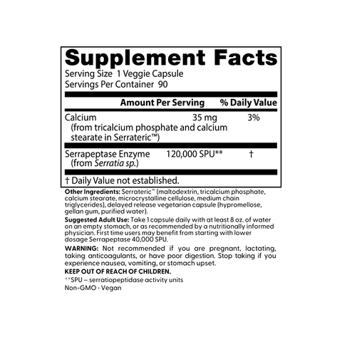 High Potency Serrapeptase | Doctors Best