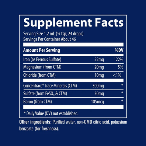 Ionic Iron | Trace Minerals