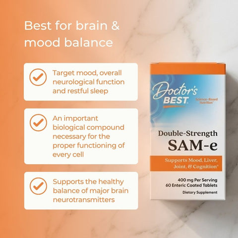 SAM-e 400 mg (Double Strength) | Doctors Best