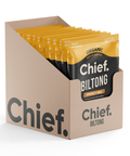 Chief Biltong (12 bags) Box of 12 Smokey BBQ | Chief Nutrition