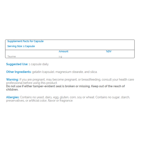 Taurine 1000mg | Source Naturals