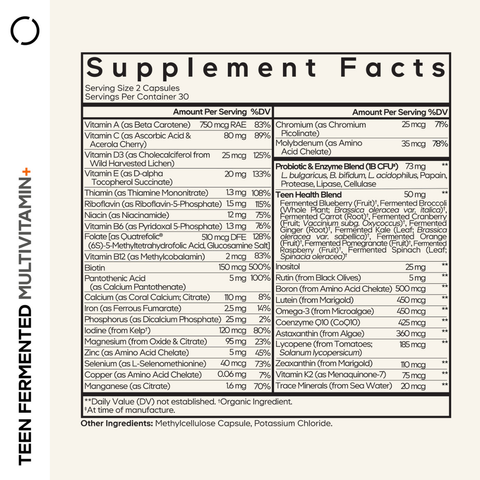 Teen Fermented Multivitamin+ | Codeage