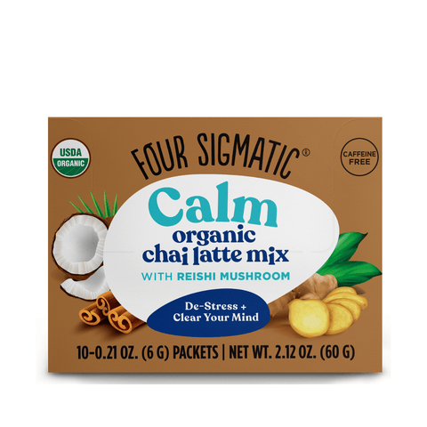 Calm Organic Chai Latte Mix 10 sachets Powder Sweet + Spicy | Four Sigmatic