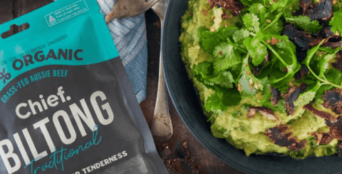 Creamy Guacamole with Biltong