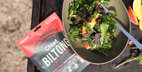 Beef Salad with Peaches