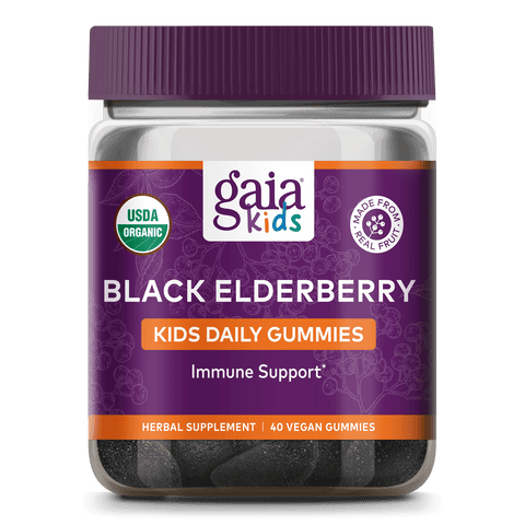 GaiaKids® Black Elderberry Kids Daily Gummies 40s Gummies Berry | GaiaKids