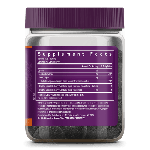 GaiaKids® Black Elderberry Kids Daily Gummies | GaiaKids