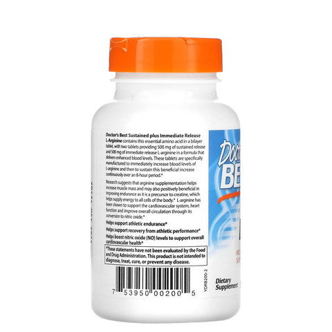 Sustained + Immediate Release L-Arginine | Doctors Best