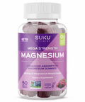 Mega Strength Magnesium 50s Gummies Grape & Blackberry | SUKU Vitamins