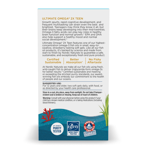 Ultimate Omega 2X TEEN | Nordic Naturals